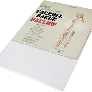 (100) 12" Record Outer Sleeves - EXTRA HEAVY DUTY 4 Mil Thick - Soft Polyethylene - 12-3/4" x 12-1/2" - Archival Quality