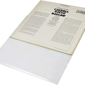 (100) 12" Record Outer Sleeves - EXTRA HEAVY DUTY 4 Mil Thick - Soft Polyethylene - 12-3/4" x 12-1/2" - Archival Quality