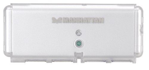 Manhattan 4-Port Hi-Speed USB Pocket Hub - Silver (160599)