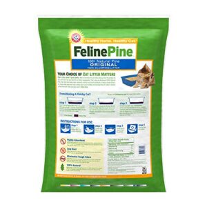 Feline Pine Original Cat Litter 40LB, Blacks & Grays (643004)