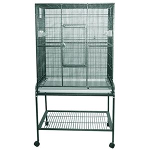 a&e cage co. flight cage & stand, 32"x21", green