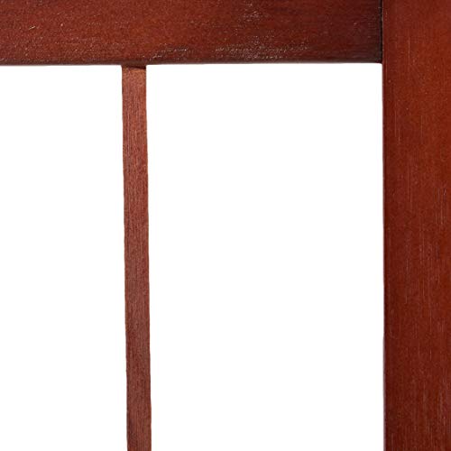 2 ft. Short Desktop Window Pane Shoji Screen - Walnut - 3 Panels