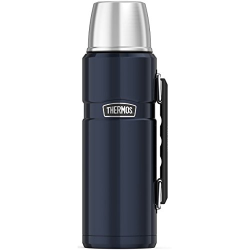 THERMOS Stainless King Vacuum-Insulated Beverage Bottle, 40 Ounce, Blue