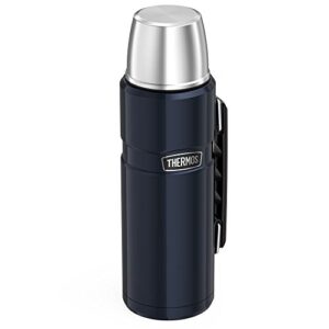 THERMOS Stainless King Vacuum-Insulated Beverage Bottle, 40 Ounce, Blue