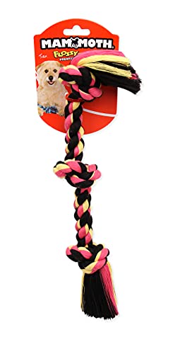 Mammoth Flossy Chews Color Rope Tug – Premium Cotton-Poly Tug Toy for Dogs – Interactive Rope– Dog Chew Toy