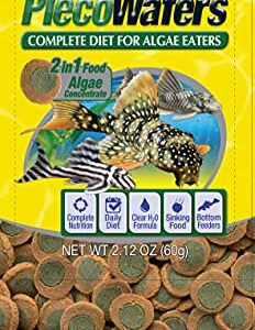 Tetra PRO PlecoWafers 2.12 Ounces, Nutritionally Balanced Vegetarian Fish Food, Concentrated Algae Center, Golds & Yellows, Model Number: 16447