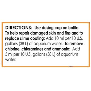 API MARINE STRESS COAT Saltwater Aquarium Water Conditioner 16-Ounce Bottle (385D)