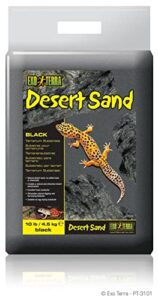 exo terra desert sand, 10-pound, black