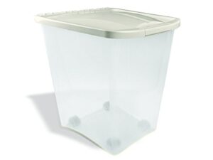 van ness 50-pound food container with fresh-tite seal and wheels