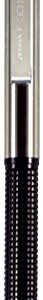 Zebra F-301 Compact Ballpoint Stainless Steel Retractable Pen, Fine Point, 0.7mm, Black Ink, 1-Count