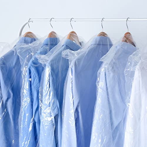 Plasticplace .65 Mil Clear Garment Bags, 21 x 7 x 54 Inch, 320 Count (Pack of 1)