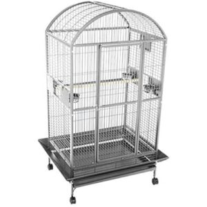 a&e cage 9004030 platinum dome top bird cage with 1" bar spacing, 40" x 30"