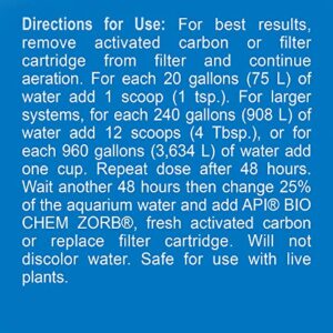 API GENERAL CURE Freshwater and Saltwater Fish Powder Medication 30-Ounce Bulk Box,White