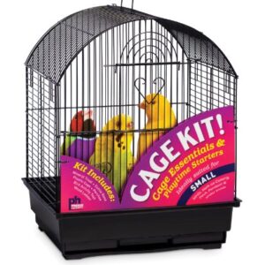 Prevue Hendryx 91101 Round Roof Bird Cage Kit, Black, 3/8"