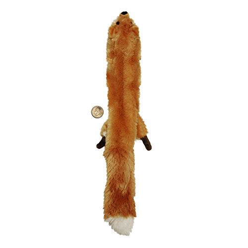 SPOT Skinneeez | Stuffless Dog Toy with Squeaker for All Dogs | Tug-of-War Toy for Small and Large Breeds | 23" | Fox Design | by Ethical Pet