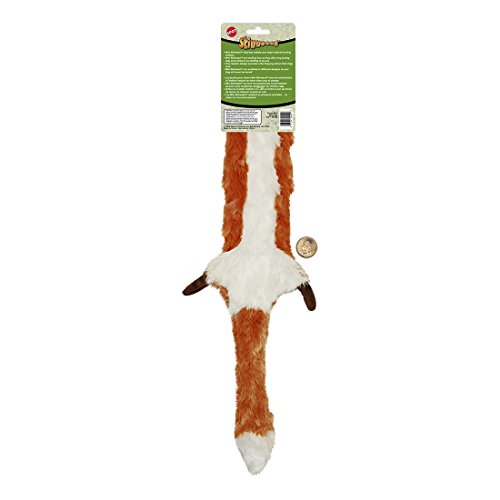 SPOT Skinneeez | Stuffless Dog Toy with Squeaker for All Dogs | Tug-of-War Toy for Small and Large Breeds | 23" | Fox Design | by Ethical Pet