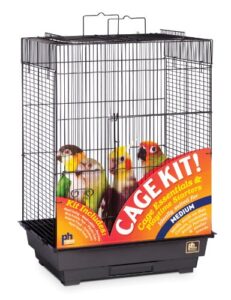 prevue hendryx 91351 square roof bird cage kit, black,1/2"
