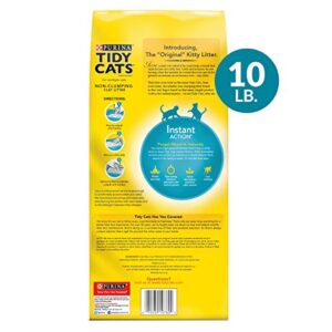 Purina Tidy Cats Non Clumping Cat Litter, Instant Action Low Tracking Cat Litter - (4) 10 lb. Bags