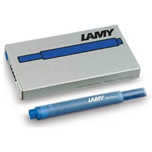 lamy cartridges refill, blue, 5 pack (t10bl)