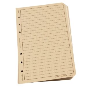 rite in the rain all-weather loose leaf paper, 4 5/8" x 7", 32# tan, universal pattern, 100 sheet pack (no. 982t), 7 x 4.625 x 0.625 - beige