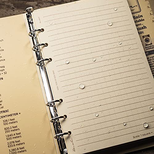 Rite In The Rain All-Weather Loose Leaf Paper, 4 5/8" x 7", 32# Tan, Universal Pattern, 100 Sheet Pack (No. 982T), 7 x 4.625 x 0.625 - Beige