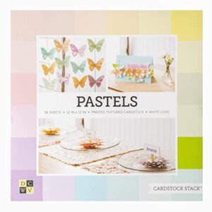 die cuts with a view pastels cardstock collection
