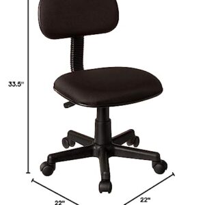 Boss Office Products Fabric Steno Chair in Black