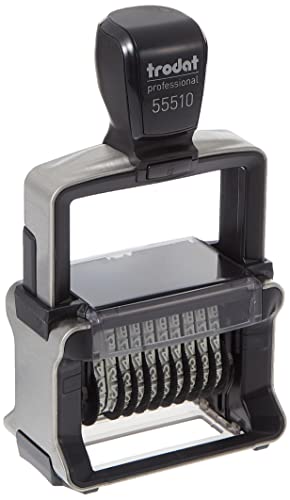 Trodat 10-Digit Self-Ink Number Stamp, Black