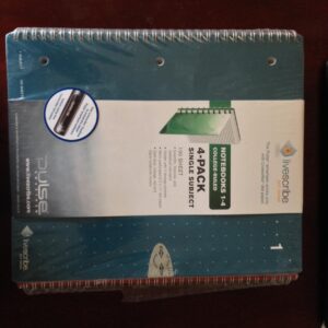 Livescribe 8.5 x 11 Single Subject Notebook #1-4 (4-pack)