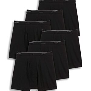 Jockey Men's Underwear Classic 5" Boxer Brief - 6 Pack, Black, XL