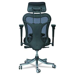 Balt Ergo EX Executive Mesh Office Chair, Ergonomically Adjustable, 28-Inch by 24-Inch by 51-Inch, Black (34434)