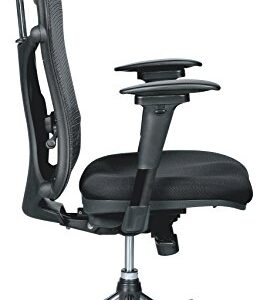 Balt Ergo EX Executive Mesh Office Chair, Ergonomically Adjustable, 28-Inch by 24-Inch by 51-Inch, Black (34434)