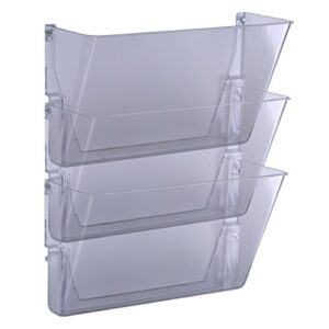 Officemate Wall Files, Letter/A4 Size, Clear, 3 Pack (21424)