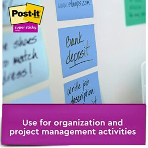 Post-it Super Sticky Pop-up Notes, 3x3 in, 6 Pads, 2x the Sticking Power, Poptimistic, Bright Colors, Recyclable (R330-6SST)