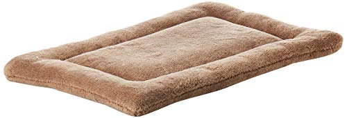 MidWest Homes for Pets Deluxe Micro Terry Bed, Taupe, 18-Inch