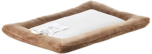 MidWest Homes for Pets Deluxe Micro Terry Bed, Taupe, 18-Inch