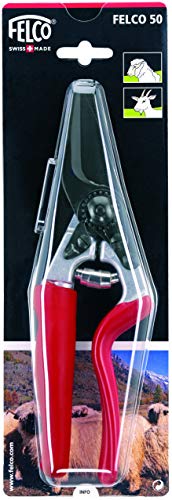 Felco Hoof Trimming Shears (F 50) - High Performance Swiss-Made Steel One-Hand Livestock & Garden Pruners