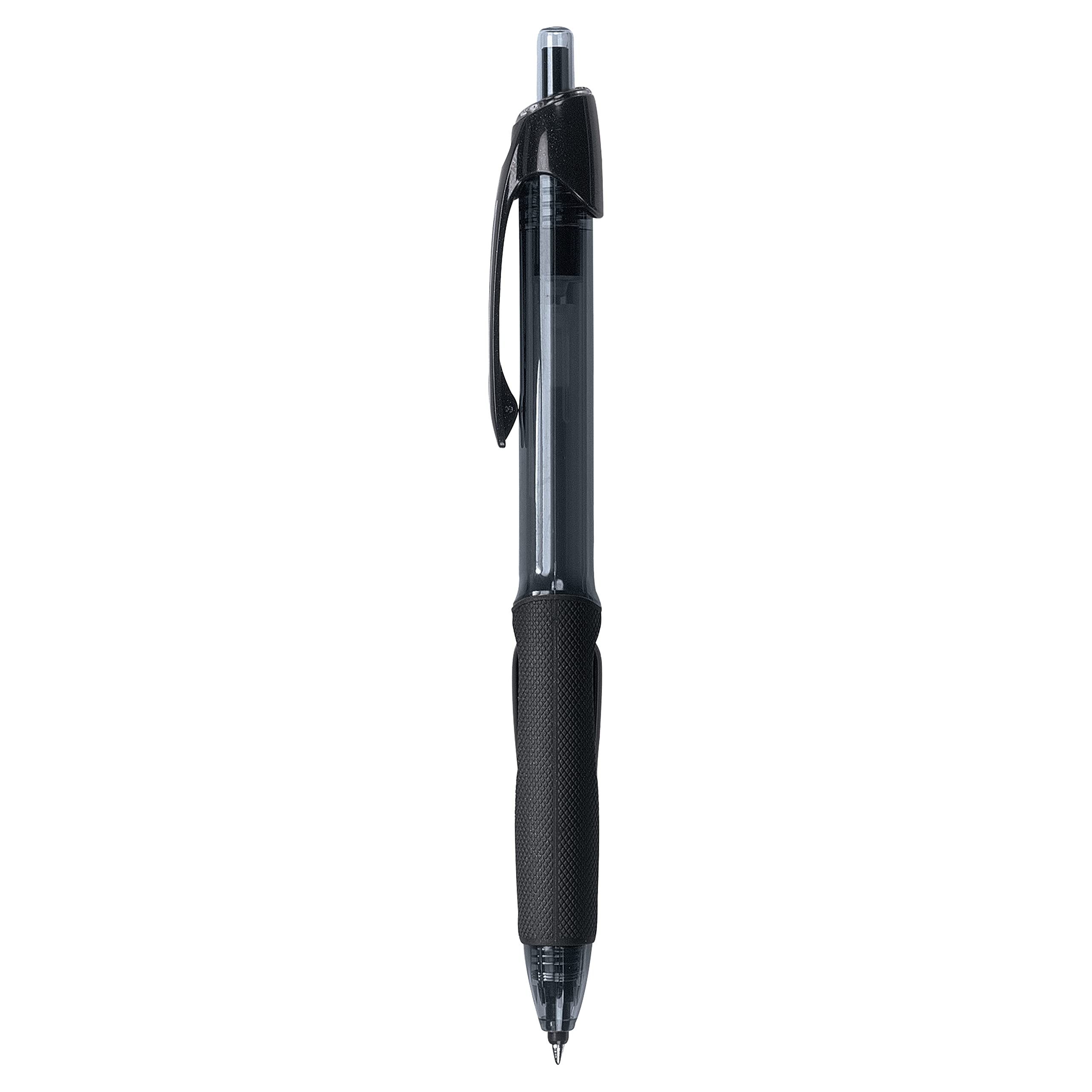 PowerTank RT Black Pens, 1.0mm Bold Pens 12 Pack - Similar to Gel Pens, Pens Ballpoint, Pen Retractable, Bulk Pens, Bulk Ink Pens, Office Supplies, Colored Pens, Pens Fine Point Smooth Writing Pens,