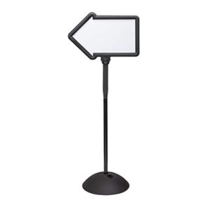 Safco Products Write Way Directio0l Arrow Sign 4173BL Black Magnetic Dual-Sided Dry Erase Board Indoor and Outdoor Use