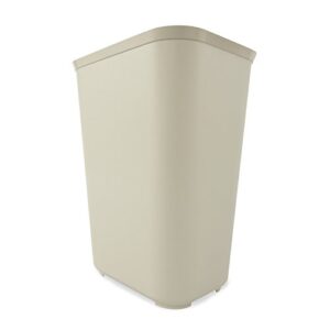rubbermaid commercial products fire resistant wastebasket 40 qt/10 gal, for hospitals/schools/hotels/offices, beige (fg254400beig)