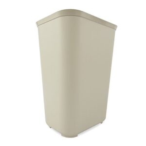 Rubbermaid Commercial Products Fire Resistant Wastebasket 40 QT/10 GAL, for Hospitals/Schools/Hotels/Offices, Beige (FG254400BEIG)