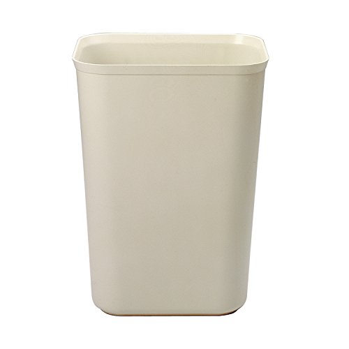 Rubbermaid Commercial Products Fire Resistant Wastebasket 40 QT/10 GAL, for Hospitals/Schools/Hotels/Offices, Beige (FG254400BEIG)