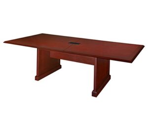 regency prestige 96 by 48-inch conference table with power data grommet, mahogany