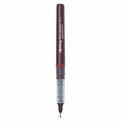 Rotring Tikky Graphic Fineliner Pens, 0.7mm & 0.5mm & 0.3mm, Black Ink, 3 Count