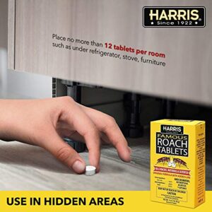 Harris Roach Tablets, Boric Acid Roach Killer with Lure for Insects (4oz, 96 Tablets)