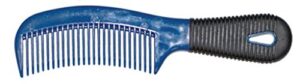 horse mane & tail comb, 8" blue