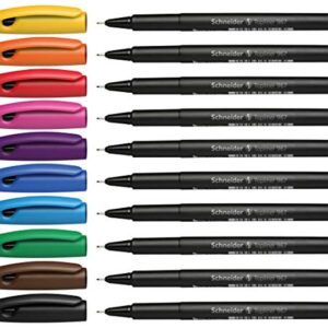 Schneider Topliner 967 Pen Set- Assorted Colors, Set of 10