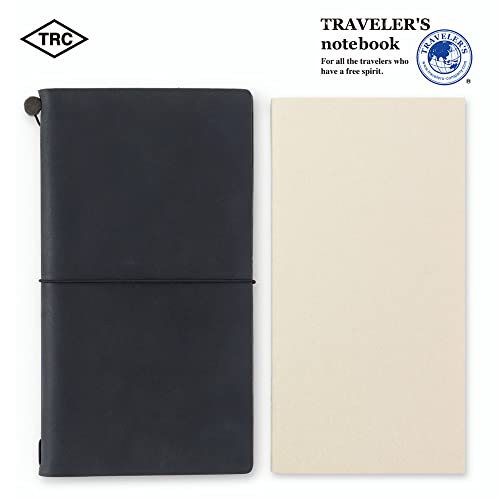 Traveler's Company Traveler's Notebook Refill 013, Lightweight Blank Paper, 128 Pages