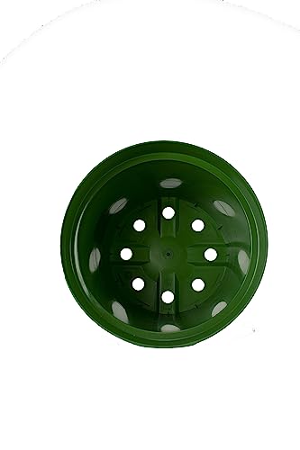 The HC Companies 8 Inch Round Nursery Plant Pot - Garden Plastic Pots for Plants with Drainage