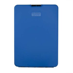 Saunders Blue SlimMate Plastic Storage Clipboard – Light Weight, Polypropylene Clipboard for Students, Teachers, Parents, Sales, Utility, Industrial, Office Professionals. Stationery Items Letter